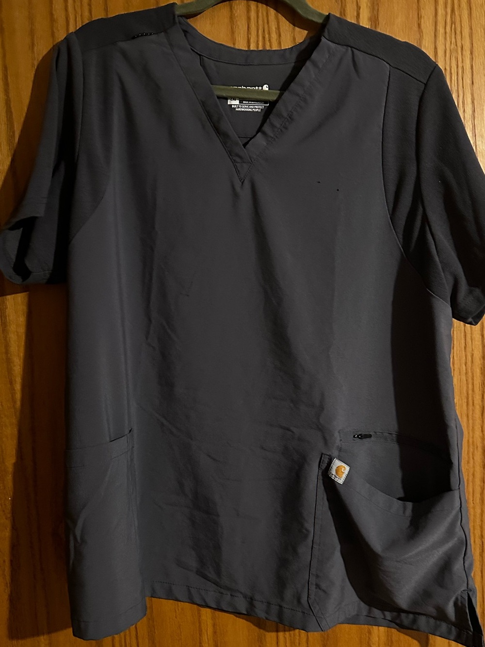 Carhartt Women’s Navy V-Neck Work Scrub Top